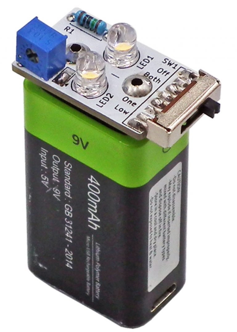 Tindie Blog | 9V LED Lighting Kit Drains “Dead” Batteries