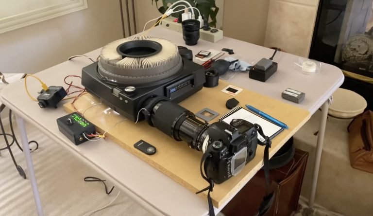 Digitize your old slides with a modern DSLR camera