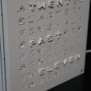 A “Wordclock” with magnets – Open Electronics