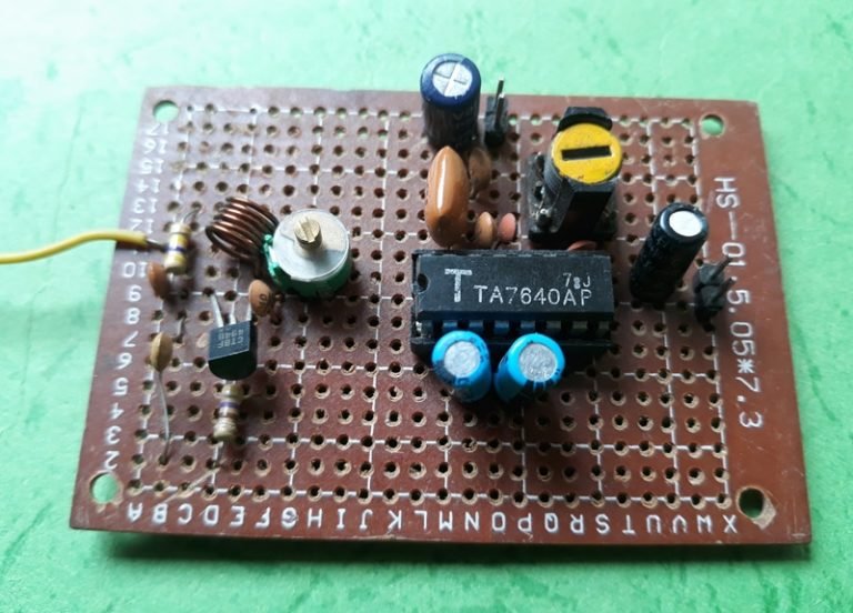 FM Radio Receiver Using an IC TA 7640AP