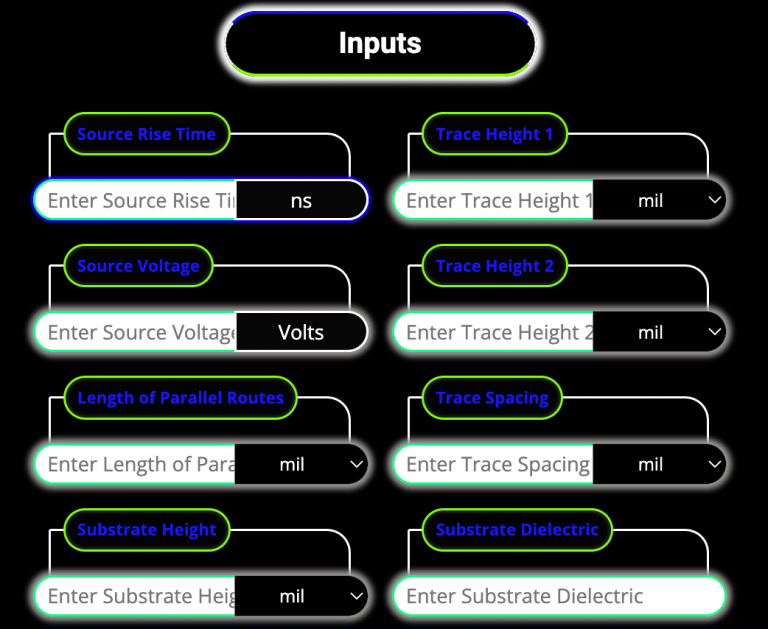 Stripline Crosstalk Calculator