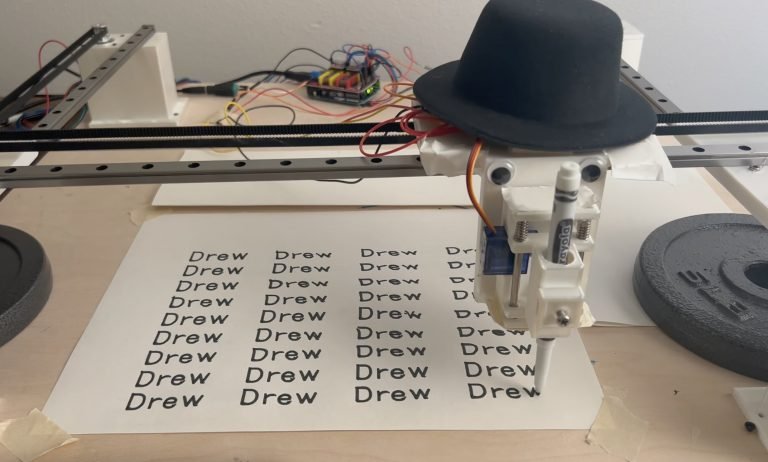 Plotting AI-generated art onto paper