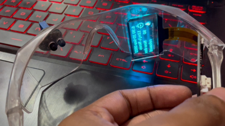 DIY Google Glasses with Transparent OLED using Raspberry Pi