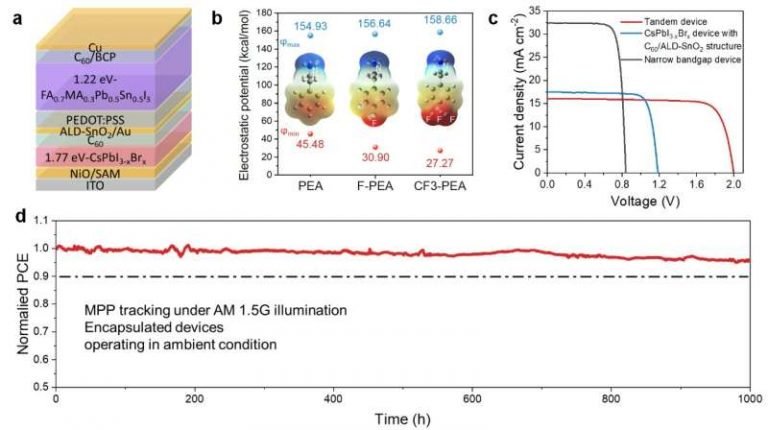 Efficient And Stable Perovskite Subcells