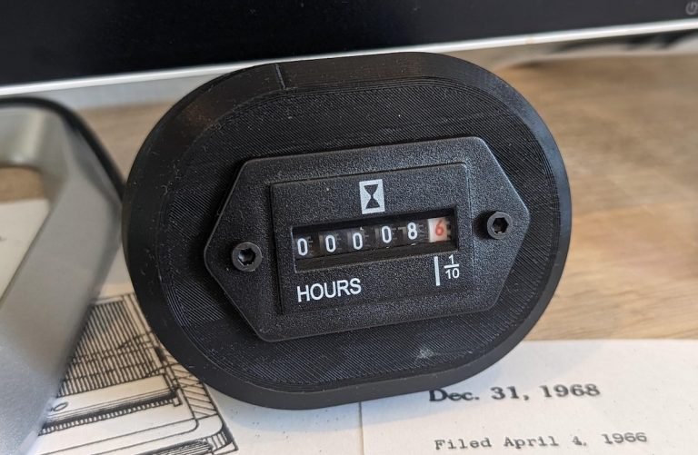 Convert an old hour meter to track your job time